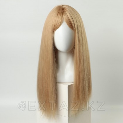 Парик искусственный, с чёлкой, имитация кожи, 60 см, цвет блонд от sex shop Extaz фото 3
