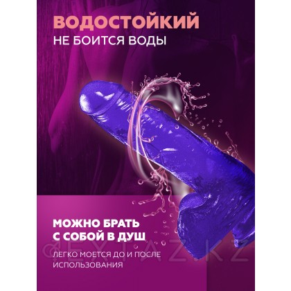 Фаллоимитатор на присоске фиолетовый (15*4 см.) от sex shop Extaz фото 3
