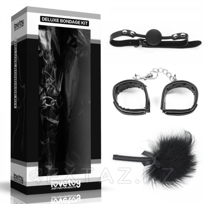 Fetish набор: кляп, наручники, пуховка от sex shop Extaz
