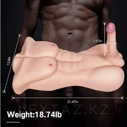 Спортивное мужское тело с фаллоимитатором (8,5 кг.) от sex shop Extaz фото 6
