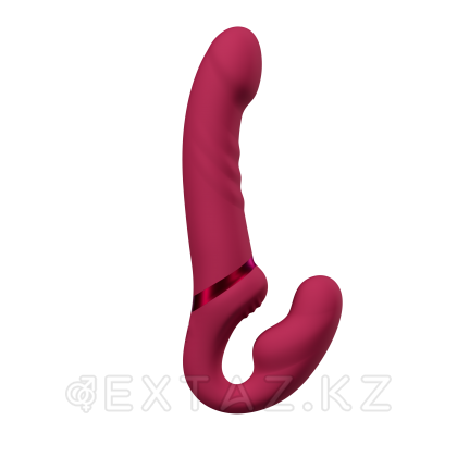 Гибкий двусторонний безремневой страпон c вибрацией Lapis Lovense от sex shop Extaz фото 17