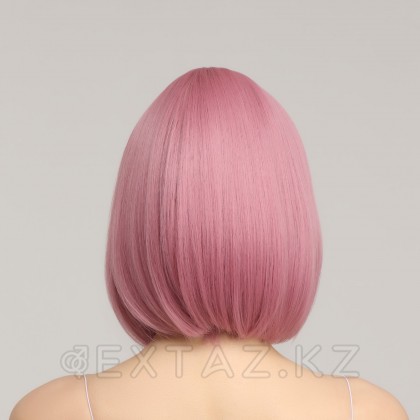 Парик искусственный с чёлкой цвет пепельно-розовый (#SHT608) от sex shop Extaz фото 4