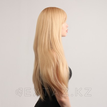 Парик искусственный, с чёлкой, имитация кожи, 60 см, цвет блонд от sex shop Extaz фото 5