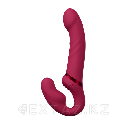 Гибкий двусторонний безремневой страпон c вибрацией Lapis Lovense от sex shop Extaz фото 18