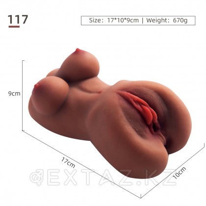 Мастурбатор компактный в виде женского тела и вагины Mary (коричневый) от sex shop Extaz фото 6