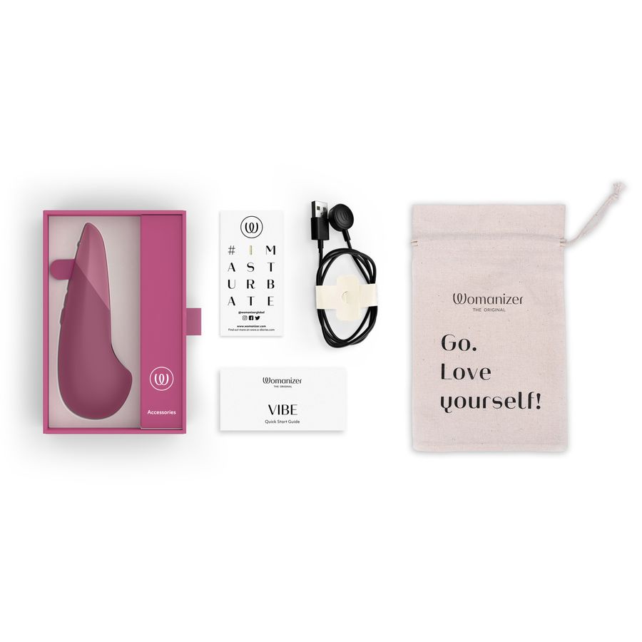 Комплектация Womanizer Vibe темно-розовый