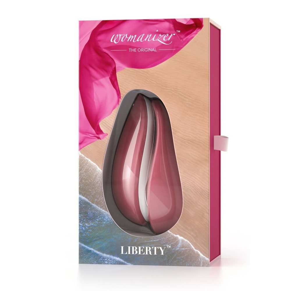 Бесконтактный клиторальный стимулятор Womanizer Liberty, розовый