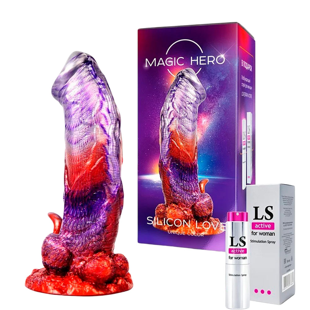 Magic Hero, фирменная коробка и стимулирующий спрей LS Active