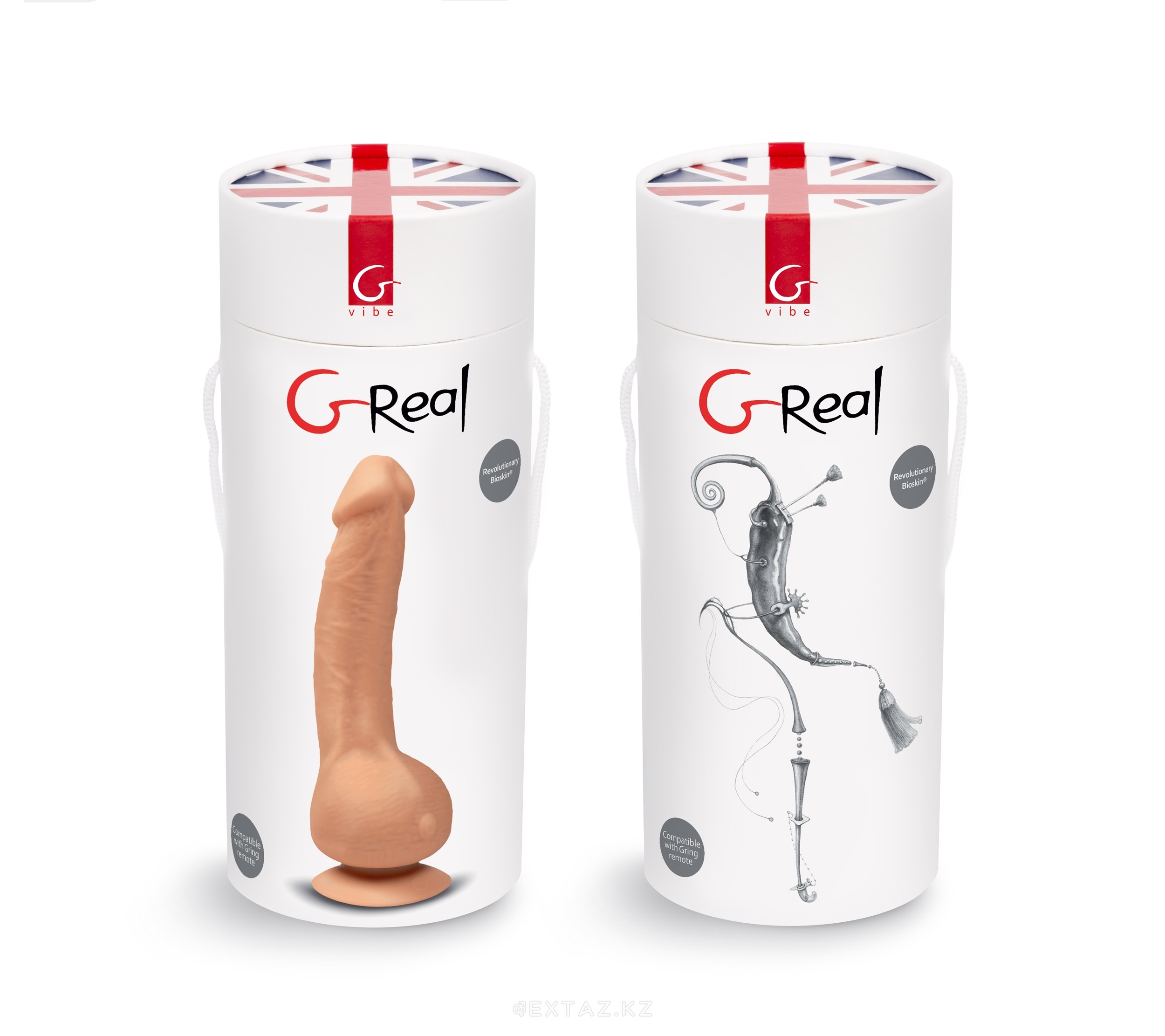 Купить Gvibe Greal - супер-реалистичный вибратор из Bioskin, 22х3.7 см. —  sex shop Extaz