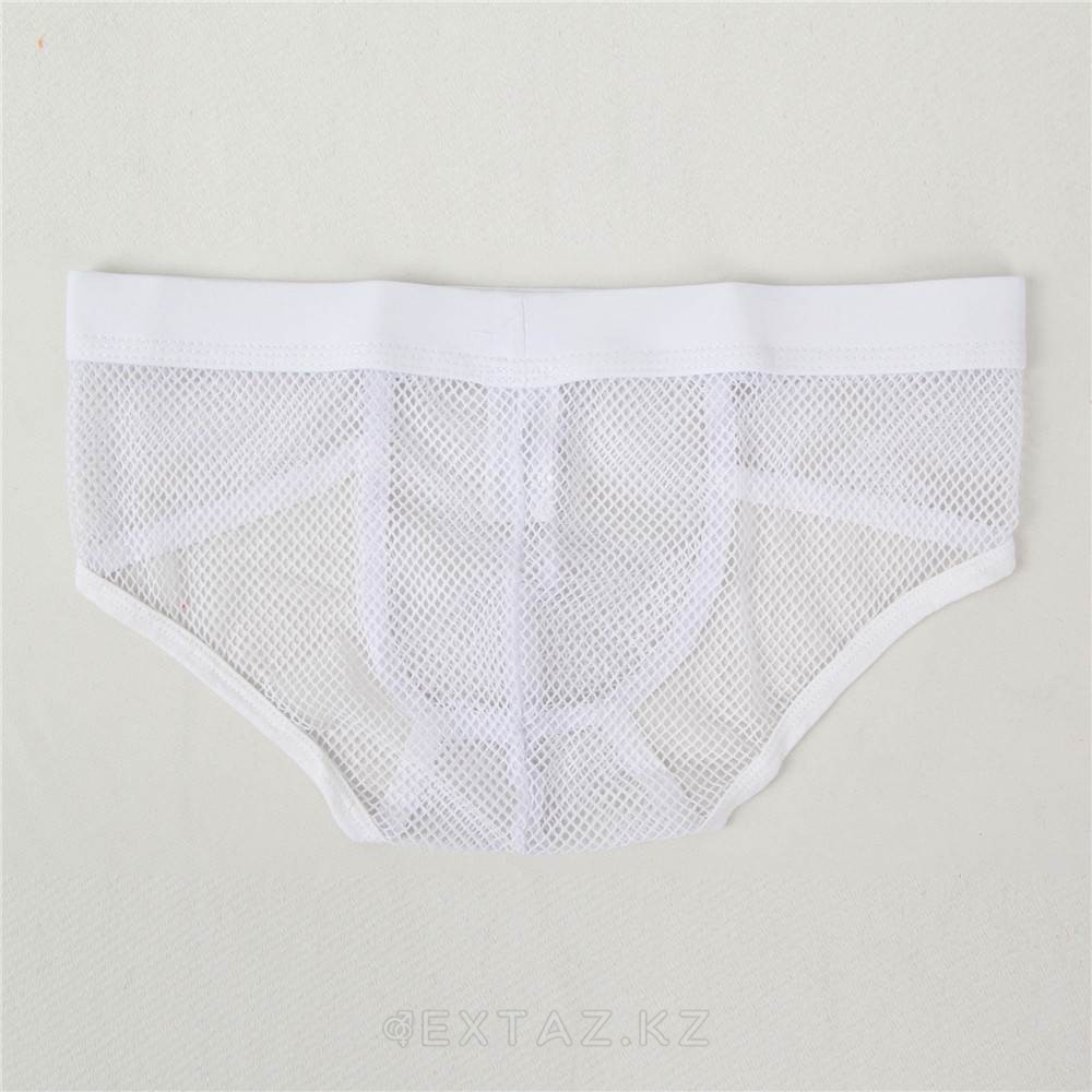 Купить Плавки мужские белые в сетку (размер S) — sex shop Extaz