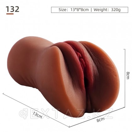Мастурбатор в виде вагины, компактный (коричневый) от sex shop Extaz фото 6
