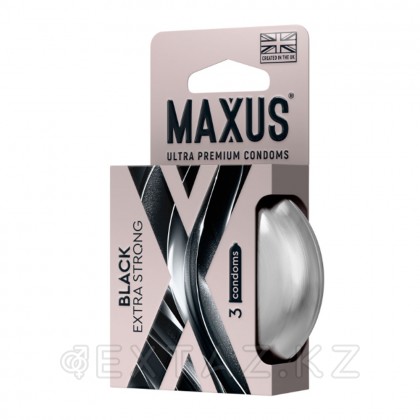 Презервативы MAXUS Extra Strong, утолщенные, черные, 3 шт от sex shop Extaz фото 2