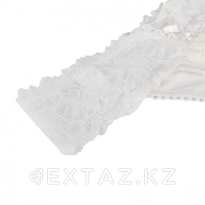 Трусики танга Sexy Floral Lace белые (3XL-4XL) от sex shop Extaz фото 9