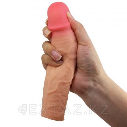 Реалистичная насадка на пенис Stevenson, бежевый, 20,5 см от sex shop Extaz фото 12