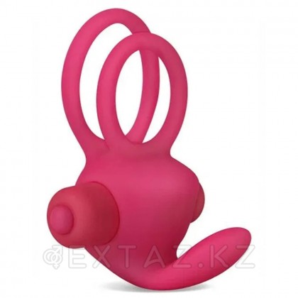 Эрекционное виброкольцо Power DUO clit cockring (розовый) от sex shop Extaz фото 10
