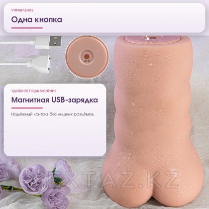 Мастурбатор-вагина с подключением к приложению Sora (вибрация+фрикции) от sex shop Extaz фото 15