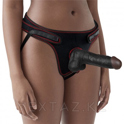 Страпон на трусиках Ingen (20*4 см.) в чёрном цвете от sex shop Extaz фото 6