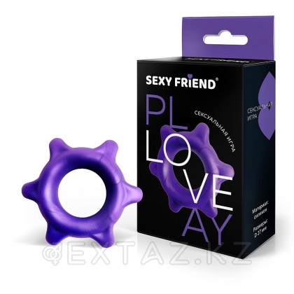 Эрекционное кольцо Love play от Sexy friend, фиолетовое, 27 мм  от sex shop Extaz фото 2