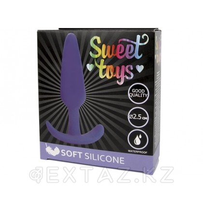 Анальная втулка Sweet toys фиолетовая (9,5*2,5) от sex shop Extaz фото 3