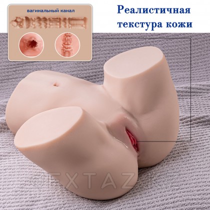 Реалистичный двойной мастурбатор с функцией фрикции Gina от sex shop Extaz фото 8