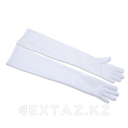 Перчатки белые длинные от sex shop Extaz