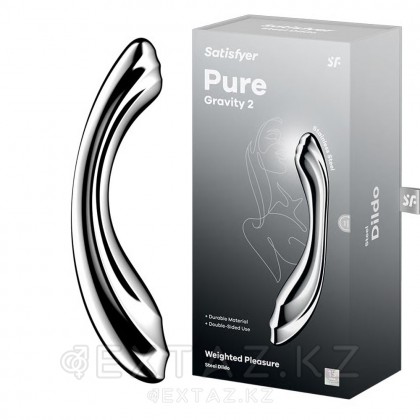 Стальной фаллоимитатор Satisfyer Pure Gravity 2 (21×3,9 см) от sex shop Extaz фото 2