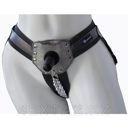 Пояс Glamour silver с насадкой от sex shop Extaz