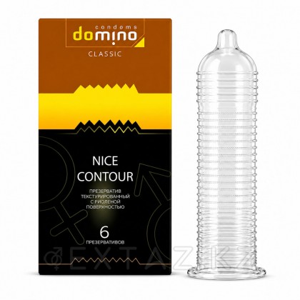 Презервативы DOMINO CLASSIC Nice Contour, с рифленой поверхностью, 6 шт от sex shop Extaz