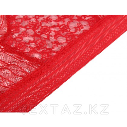 Трусики бразилиана Floral Lace красные (размер XS-S) от sex shop Extaz фото 3
