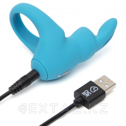 Виброкольцо Happy Rabbit синее от sex shop Extaz фото 4