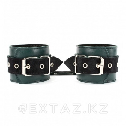 Оковы на ноги из натуральной кожи изумруд от sex shop Extaz