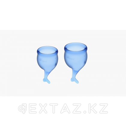 Набор менструальных чаш Satisfyer Feel Secure голубые, 15 мл., 20 мл. от sex shop Extaz