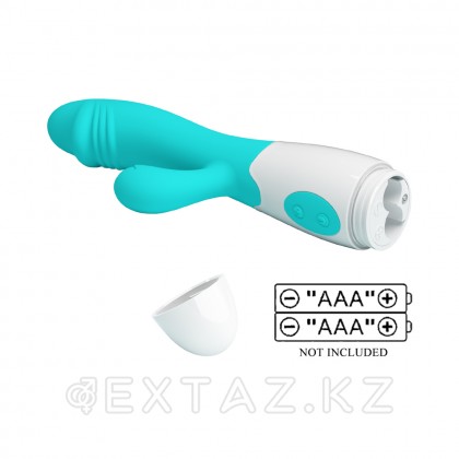 Бирюзовый вибратор-кролик Snappy (19) от sex shop Extaz фото 9