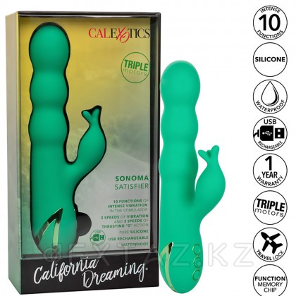 Вибратор-кролик мультискоростной CalExotics California Dreaming Sonoma Satisfier (12.75 x 3.25 см) от sex shop Extaz фото 10