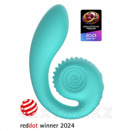 Двойной стимулятор точки G SVibe Snail GIZI цвет тиффани от sex shop Extaz фото 6