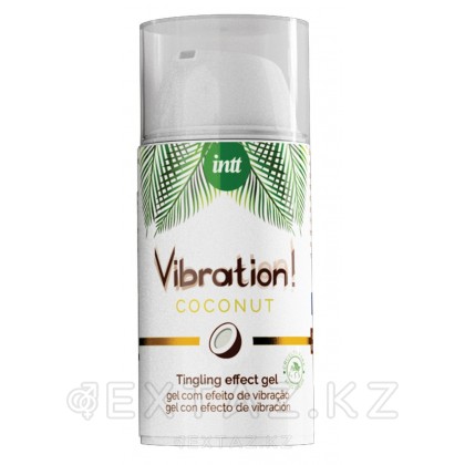 Intt Vibration Coconut - Веганский жидкий интимный гель с эффектом вибрации Кокос, 15 мл от sex shop Extaz