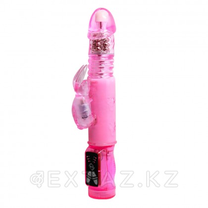 Вибратор-ротатор «Crazy Bunny», розовый, 24 см от sex shop Extaz