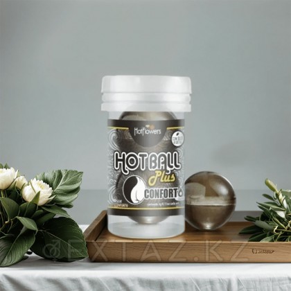 Анальный лубрикант HOT BALL CONFORTO на масляной основе в виде 2 шариков от sex shop Extaz фото 2
