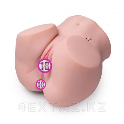 Реалистичный двойной мастурбатор Olga с вибрацией от sex shop Extaz фото 10