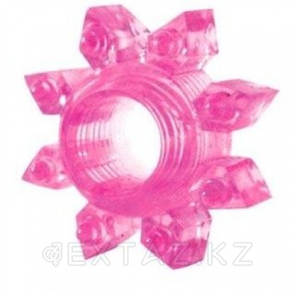 Эрекционное кольцо Snowflake (розовое) от sex shop Extaz фото 3