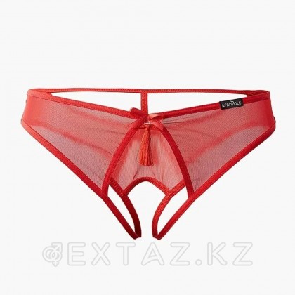 Трусики из сетки с доступом и кисточкой Le Frivole Easy to love (S/M, 42-44) от sex shop Extaz фото 3