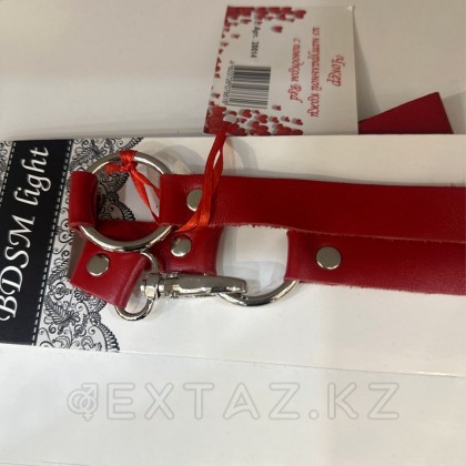 Чокер из натуральной кожи Red от sex shop Extaz фото 2