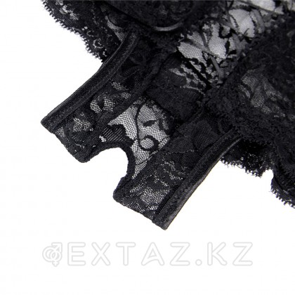 Трусики на завязках с доступом черные (M-L) от sex shop Extaz фото 9