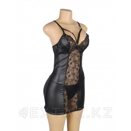 Сексуальное черное платье с прозрачной вставкой Sexy Black (XL-2XL) от sex shop Extaz фото 4