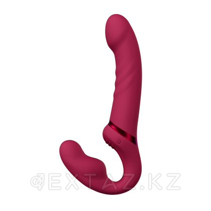 Гибкий двусторонний безремневой страпон c вибрацией Lapis Lovense от sex shop Extaz фото 3