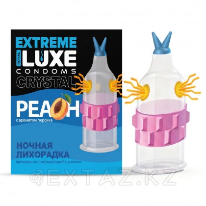 LUXE EXTREME НОЧНАЯ ЛИХОРАДКА - Презерватив с ароматом персика, 1 шт (прозрачный) от sex shop Extaz