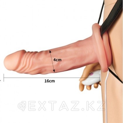 Полый страпон с вибрацией (Unisex) от sex shop Extaz фото 2