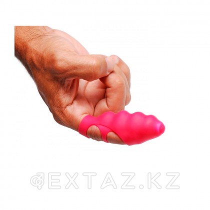 Насадка на палец Finger Bang-her Vibe от Frisky, 8.8 см, розовый от sex shop Extaz фото 2