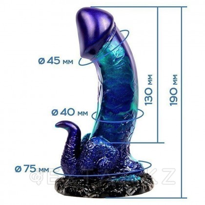 Фаллоимитатор Magic Hero (19*5), фиолетово-зелёный с перламутром от sex shop Extaz фото 3