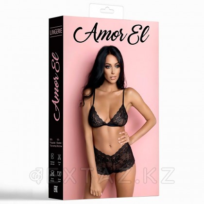 Комплект эротического белья Amor El Tina, черный, S/M от sex shop Extaz фото 4